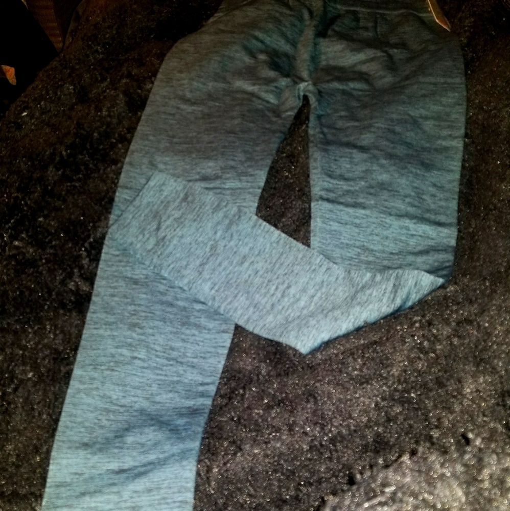 Plus Size Green/Black Stretch Leggings